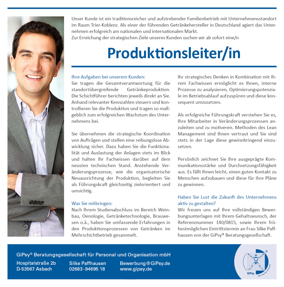 Produktionsleiter Produktionsleiter