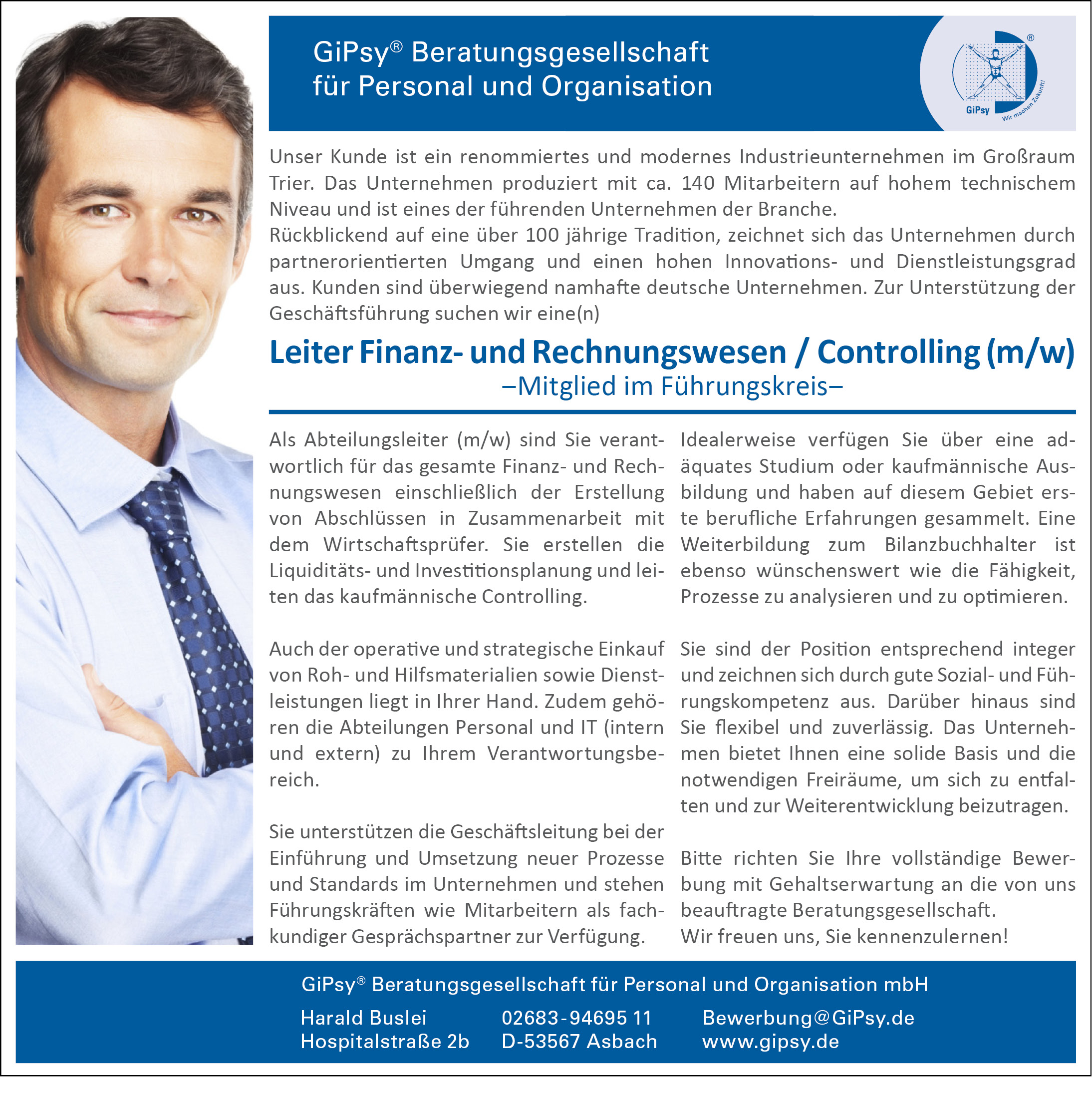 Leiter Finanzwesen Leiter Finanzwesen