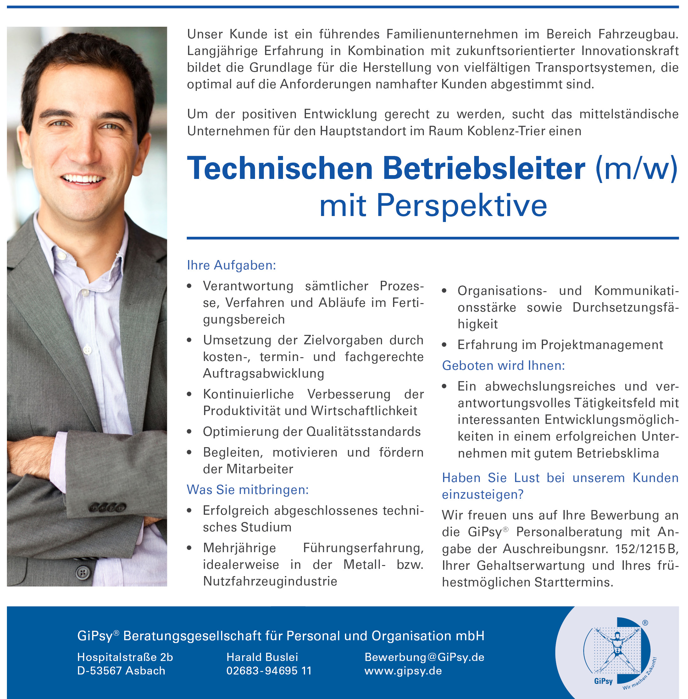 Technischer Betriebsleiter Technischer Betriebsleiter